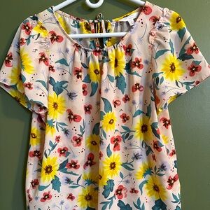 Lauren Conrad - Floral Print Women's Top